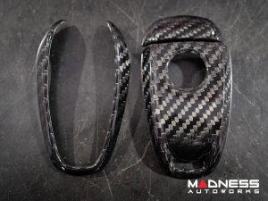Alfa Romeo Tonale Key Fob Cover  - Carbon Fiber - Black
